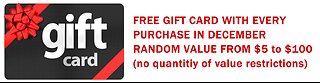 Free gift cards for December at rocketk1d.com