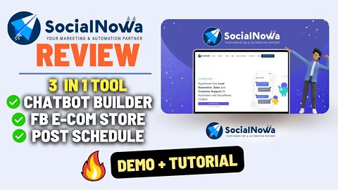 SocialNowa Review, demo + Tutorial | 3 in 1 Social Media Marketing Tool