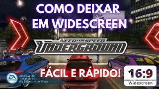 COMO DEIXAR O NFS UNDERGROUND EM WIDESCREEN