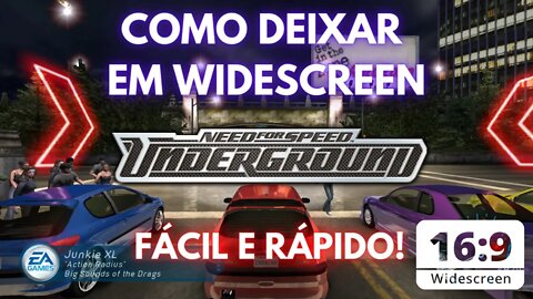 COMO DEIXAR O NFS UNDERGROUND EM WIDESCREEN