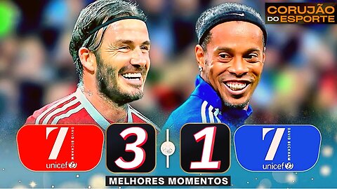 DAVID BECKHAM AND RONALDINHO DESTROYED IN THIS FRIENDLY MATCH AGAINST FOOTBALL LEGENDS