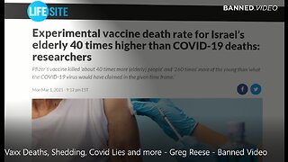 Vaxx Deaths, Shedding, Covid Lies and more - Greg Reese - Banned Video