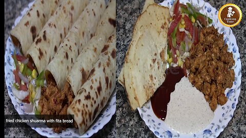 How to Make Fried Chicken Shawarma with Fita Bread