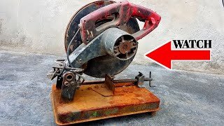 Completely Abandoned & Rusty Electric Metal Cutter Restoration