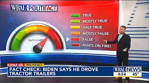 Local Station Calls Out Biden’s Lie That He "Used To Drive A Tractor-Trailer"