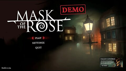 Dusty Plays: Mask of the Rose (demo)