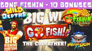 GONE FISHIN - 10 FISHING BASED BONUSES INC. BIG BASS SPLASH, FISH PARTY, MEGA DON + MORE !!!