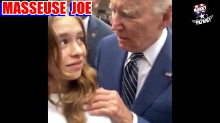 Joe Biden Rubs Young Girl's Shoulder While Giving Relationship Advice in CA