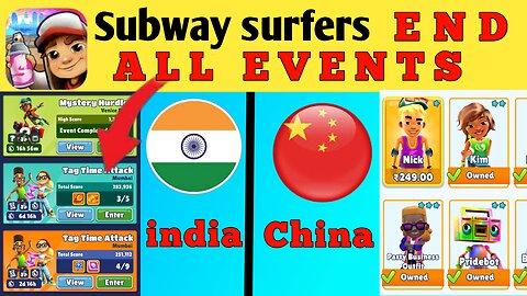Subway surfers all Events Ending