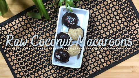 Raw Coconut Macaroons (With Honey\ Maple syrup)
