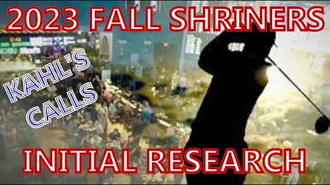 2023 FedEx Fall Shriners Initial Research