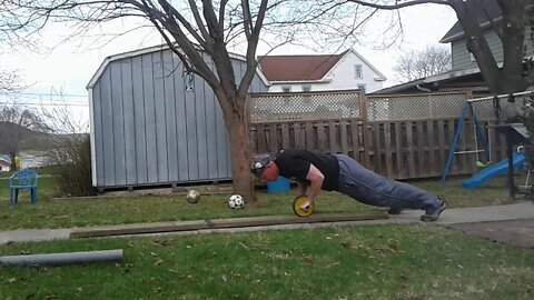 Iron Core - Stand Ab Wheel Pushup Rollouts