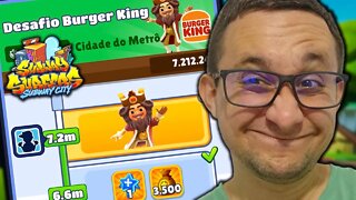 Porque o DESAFIO DO BURGUER KING NÃO APARECE no Subway Surfers