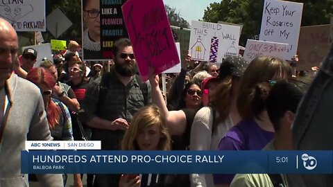 Pro-choice rally at Balboa Park