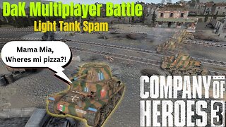 DaK Light Tank Build Multiplayer Battle - Company of Heroes 3