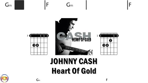 JOHNNY CASH Heart Of Gold (Neil Young) - Guitar Chords & Lyrics HD