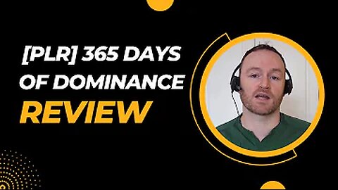 [PLR] 365 Days Of Dominance Review + (Bonus Worth $997)