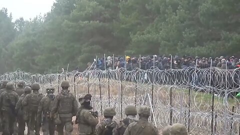 🇺🇦GraphicWar18+🔥"Migrants Try Break Polish Border" Army Sent - Glory to Ukraine Armed Forces(ZSU)