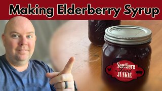 Making Elderberry Syrup from Frozen Organic Elderberries