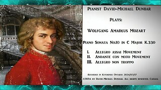 Mozart Piano Sonata in C Major K. 330 pianist David-Michael Dunbar