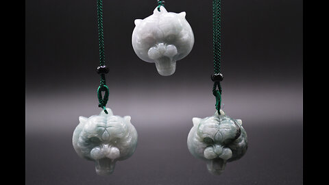 Tiger Head Pendant #jade #jewelry #necklace #pendants #valentineday #giftideas #tiger #charms