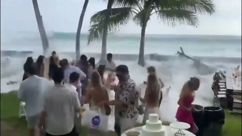 Hawaiian High Tides CRASH Into A Wedding Party!