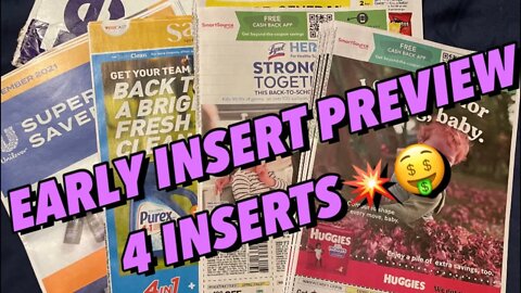 4 EARLY INSERT PREVIEW #couponingwithdee #earlyinsertpreview