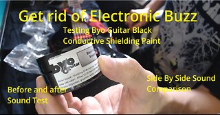 Get rid of your Guitars Electronic Buzz with Byo Guitar Black Conductive Shielding Paint