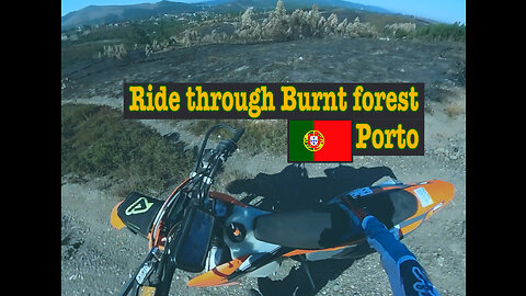 Trail Ride through burnt forest - Porto, Portugal