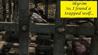 Skyrim - So, I found a trapped wolf...