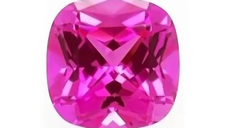 Chatham Square Cushion Pink Sapphires: Lab Grown Square Cushion Cut Pink Sapphires