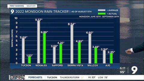 2022 monsoon rain tracker as of Aug. 5