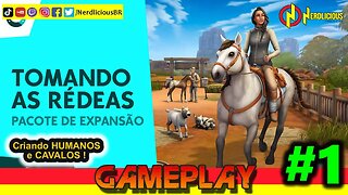 🎮 GAMEPLAY! Criando HUMANOS e CAVALOS em THE SIMS 4 - Pacote de Expansão TOMANDO AS RÉDEAS! Confira!