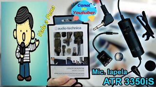 Análise e Testes Microfone Lapela Áudio Technica Atr 3350
