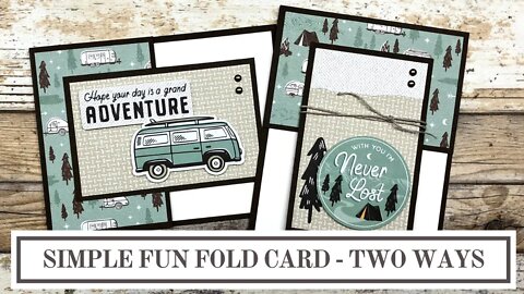 Simple Fun Fold Cards - Masculine Style