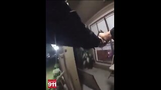 Female cops arrive at an apartment for a break & enter & mag dump on the friend who answers door