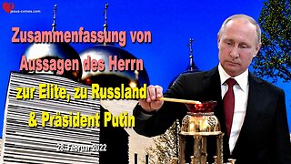 28. Februar 2022 ❤️ Wer ist Vladimir Putin ?... Zusammenfassung von Aussagen des Herrn zur Elite, zu Russland & Präsident Putin