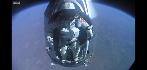 JUMPING from space Red bull space dive - BBC