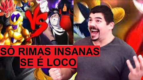 REACT Vilões de Naruto VS. Vilões de Dragon Ball Combate de Rimas - MELHOR DO MUNDO