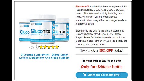 Gluconite Reviews - Ingredients, Side Effects, Customer Complaints