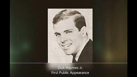 Dick Haymes Jr. - First Public Appearance - June 20, 1962 (Remastered)