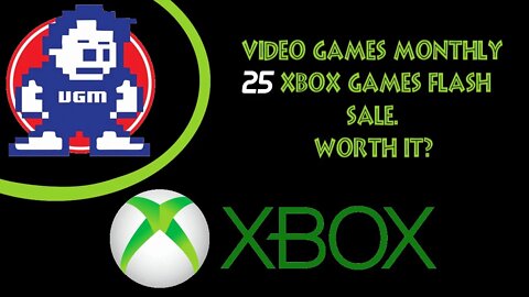 Xbox 25 game bundle Video Game Monthly VGM box