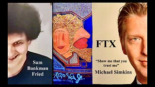 FTX Partner Michael Simkins Painted As Nigerian Scam Artist In Modern Art Gonzo Journalism Painting