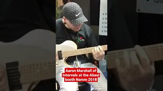 #AaronMarshall of #Intervals at the Abasi booth Namm 2018 #tosinabasi #progmetal