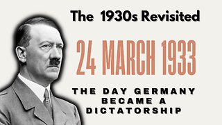 24 March 1933 - Top 5 news from a socialist perspective on the day Hitler gained dictatorial powers.