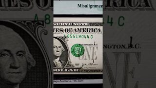 Dollar Bill serial Number Error! #money