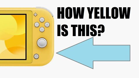 Exactly how YELLOW is the Yellow Switch Lite?