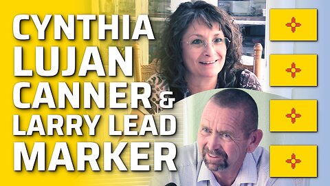 Cynthia Lujan Canner & Larry Lead Marker in Socorro County, Thursday, August 3, 2023, #54