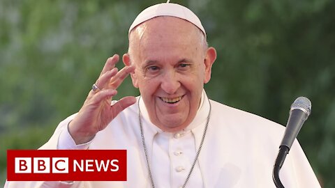 Pope Francis gives mass to huge crowd on final day of Slovakia visit - BBC News