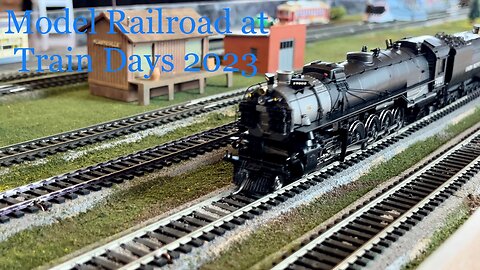 HO Scale Model Railroad Action at Union Depot Train Days 2023